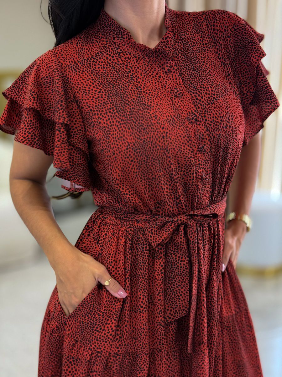 Vestido Melina Telha