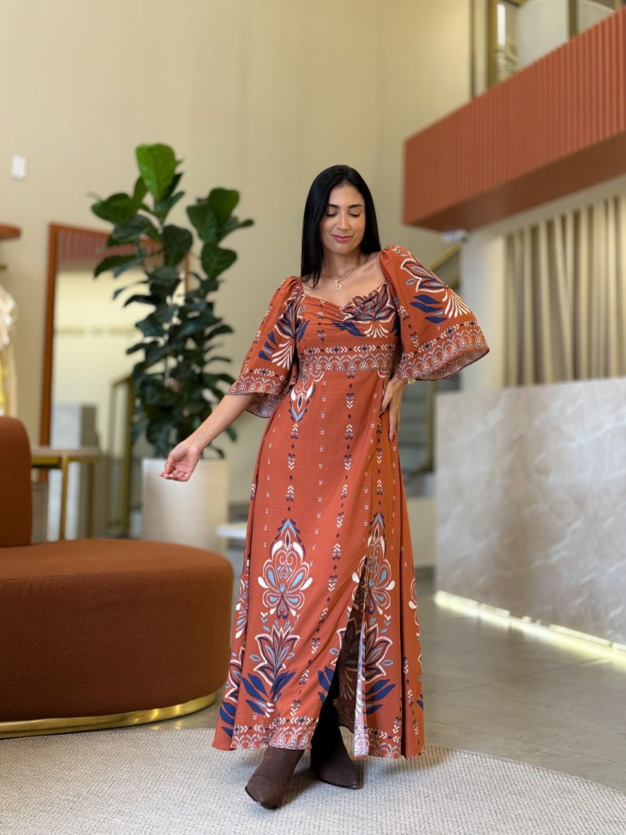 Vestido Aline Terracota