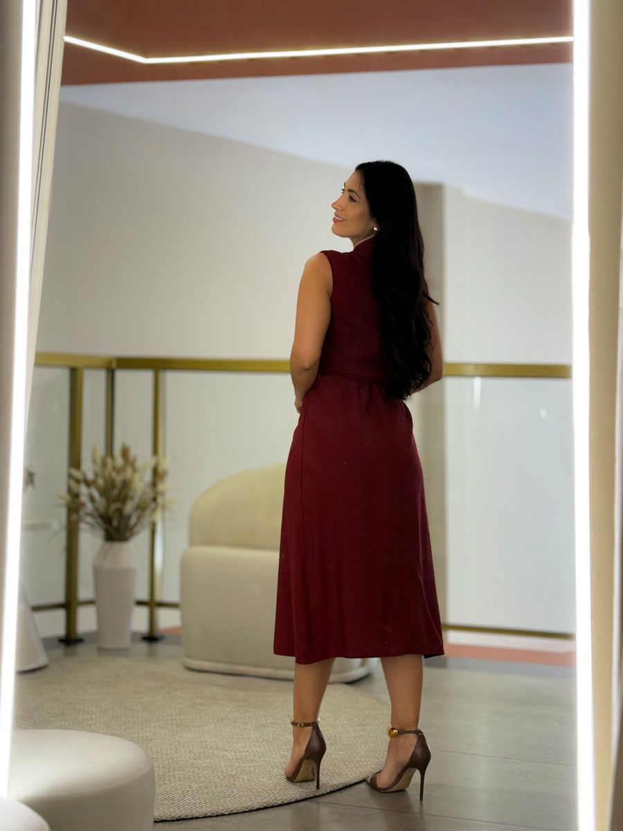 Vestido Hana Vinho