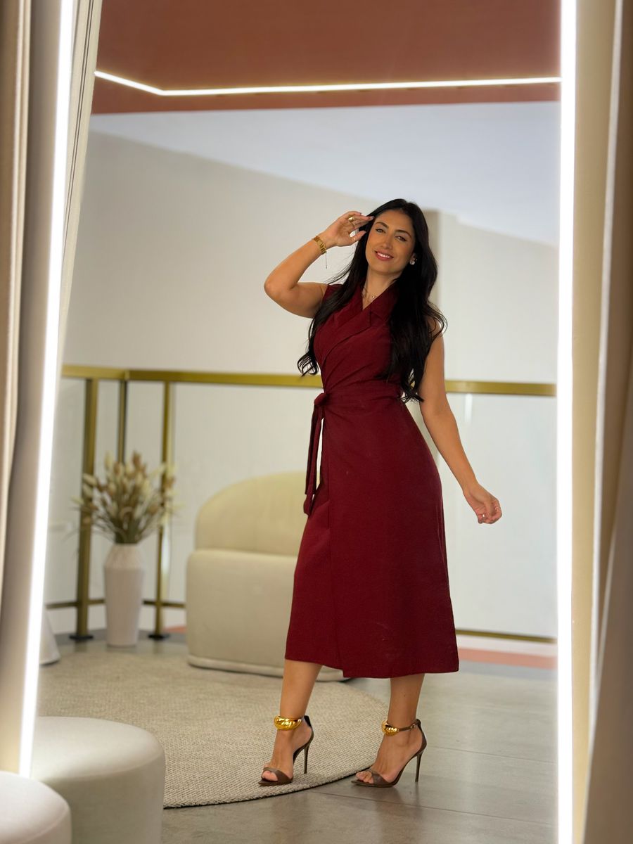 Vestido Hana Vinho