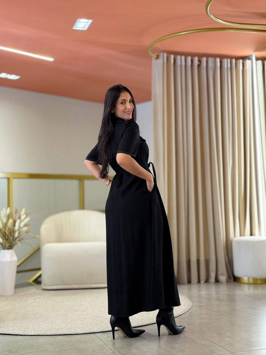 Vestido Joice Preto E Branco