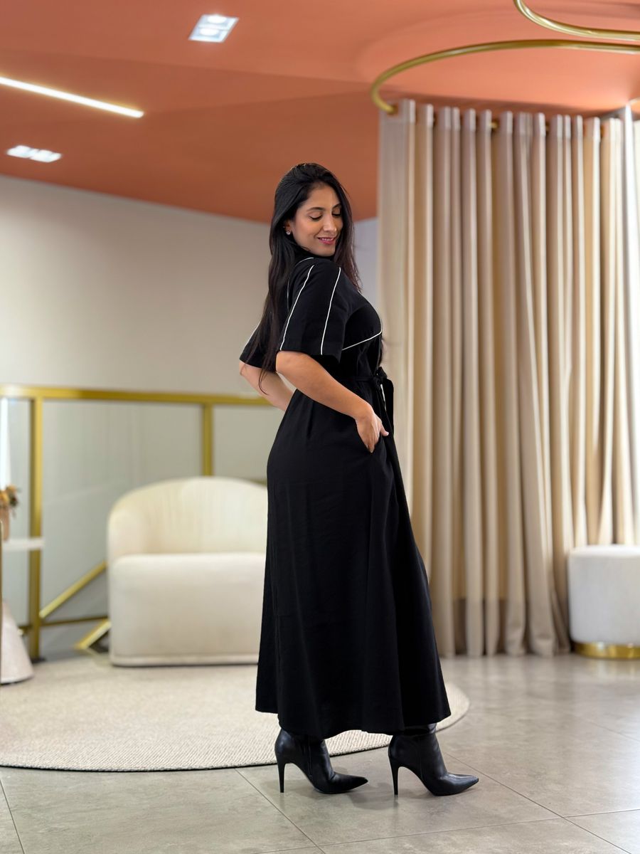 Vestido Patricia Preto E Branco