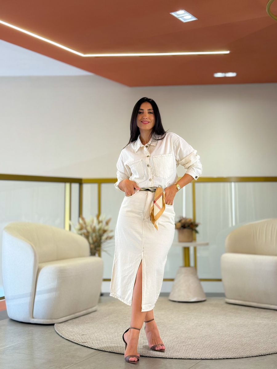 Camisa Roberta Off White