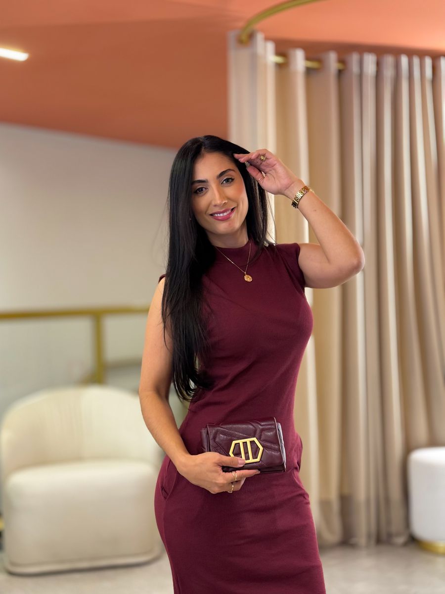 Vestido Isis Bordo