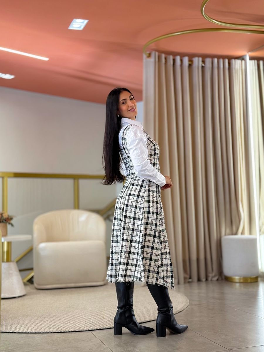 Conjunto Clara Preto E Off White