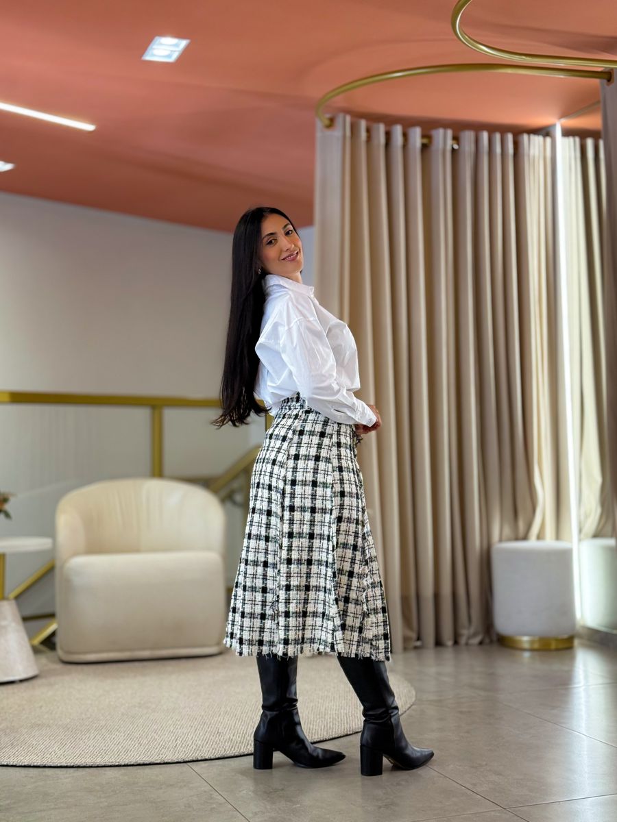 Conjunto Clara Preto E Off White