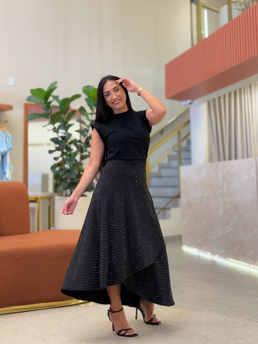 Saia Cristal Preto