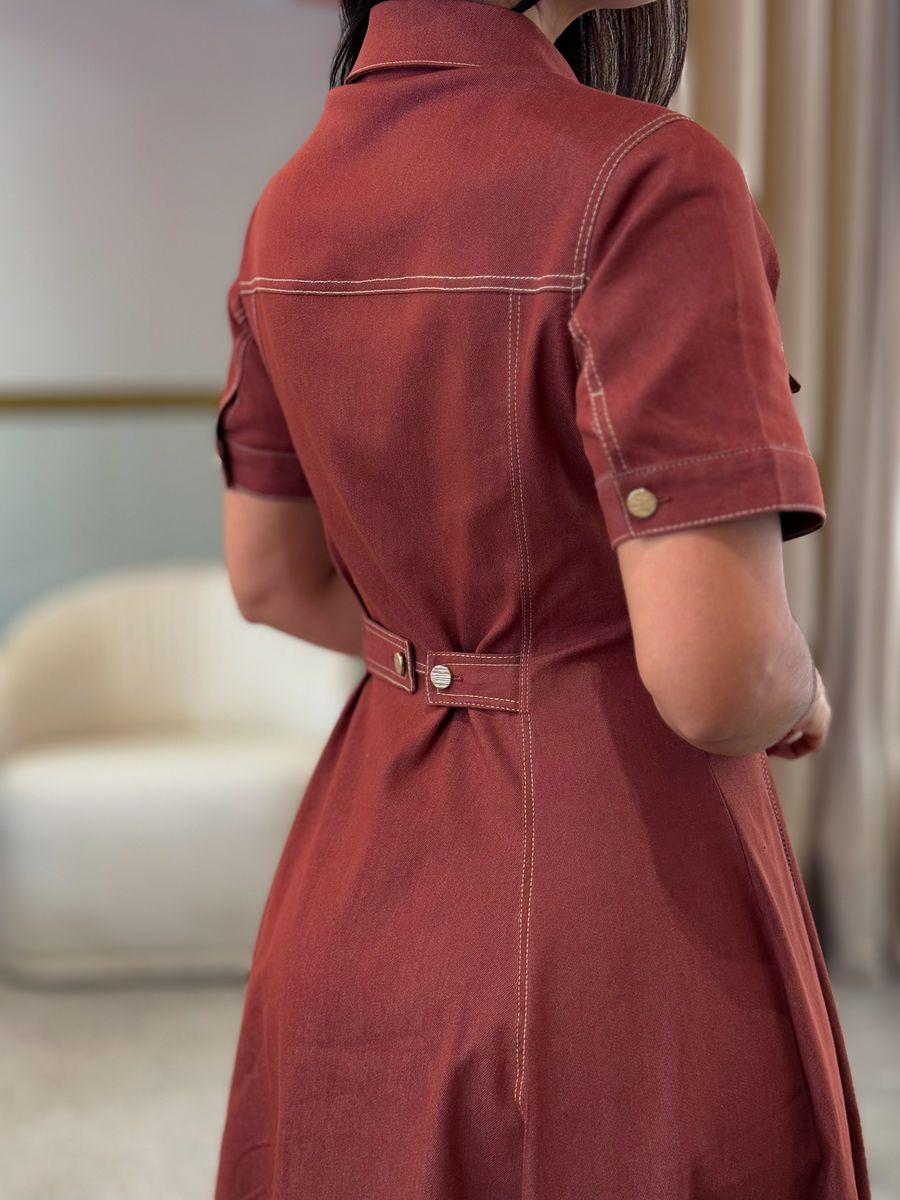 Vestido Rebeca Terracota