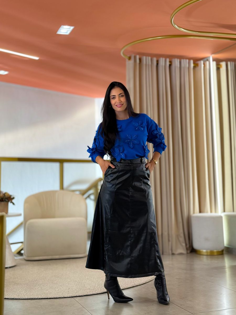 Moletom Livia Azul Bic