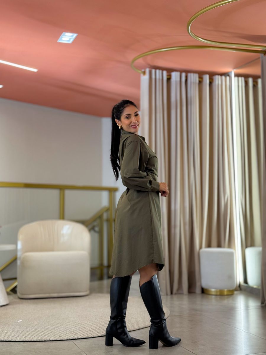 Vestido Ananda Verde Militar