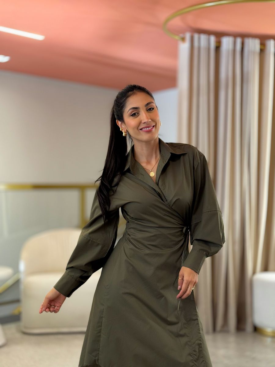 Vestido Ananda Verde Militar