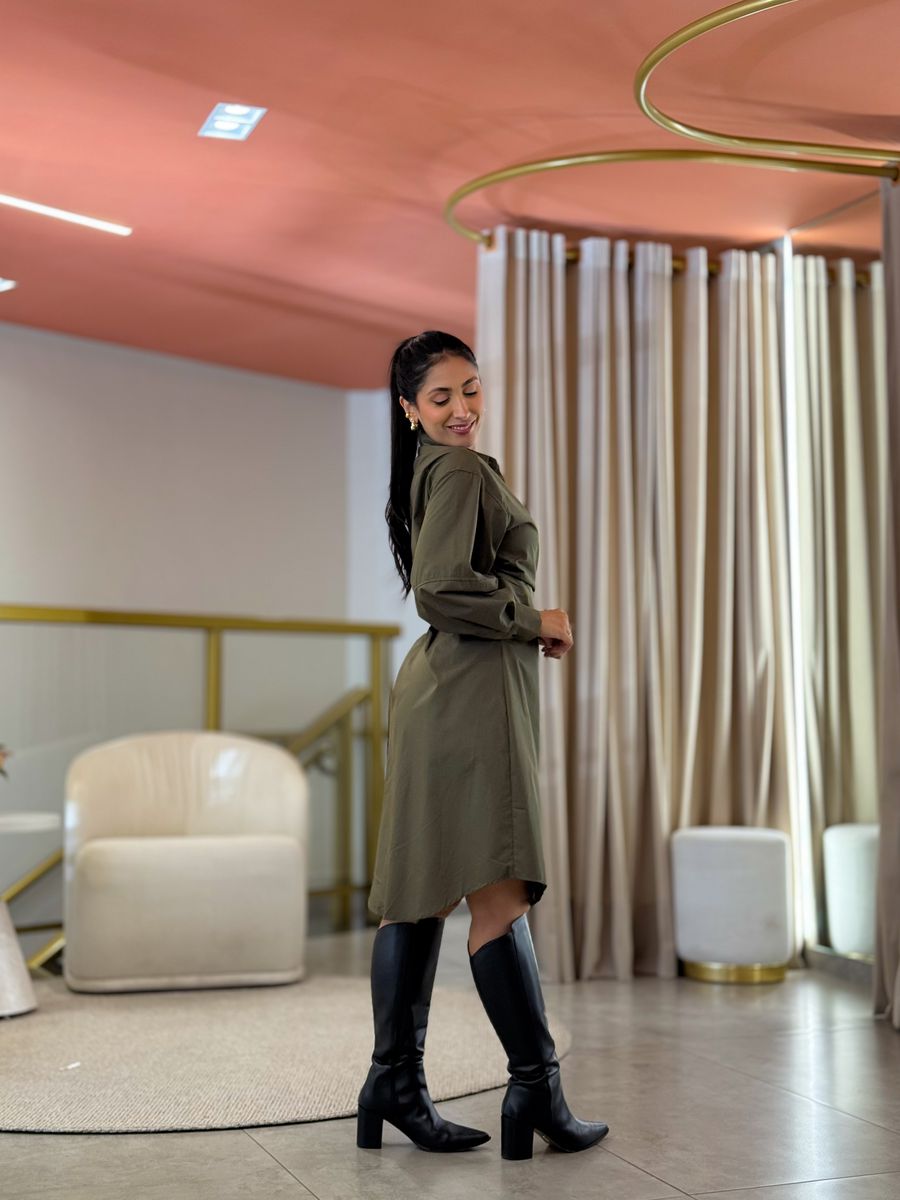 Vestido Ananda Verde Militar