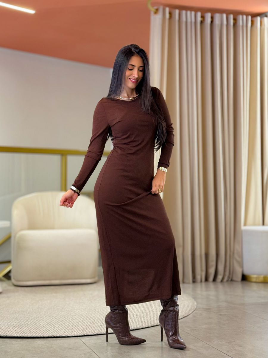 Vestido Pati Marrom