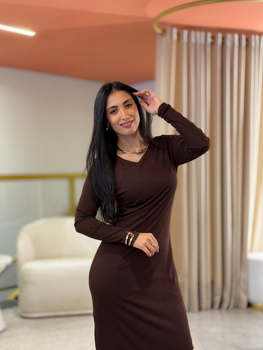 Vestido Pati Marrom
