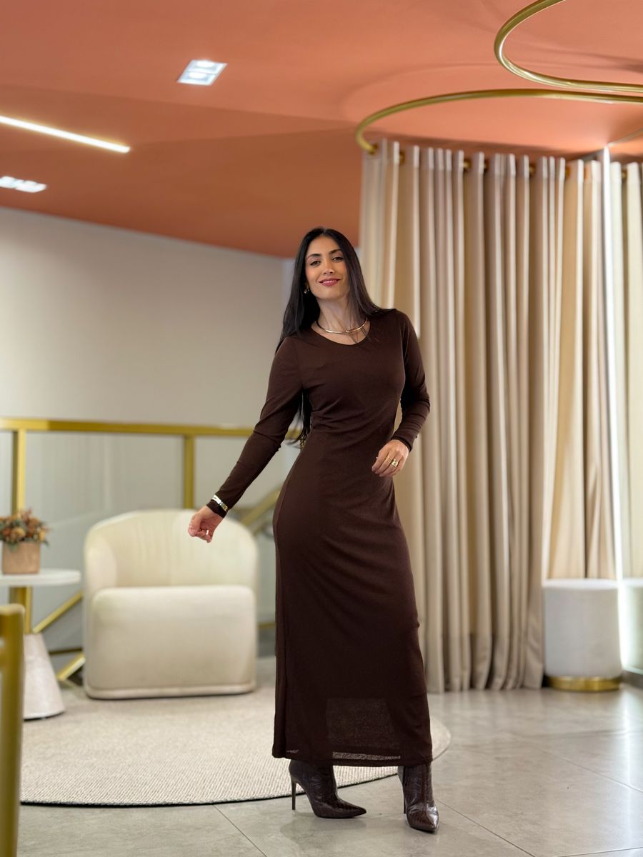 Vestido Pati Marrom