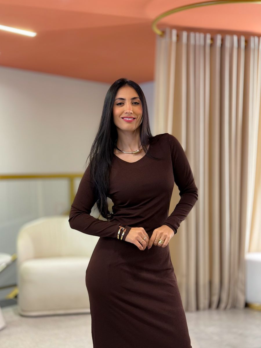 Vestido Pati Marrom