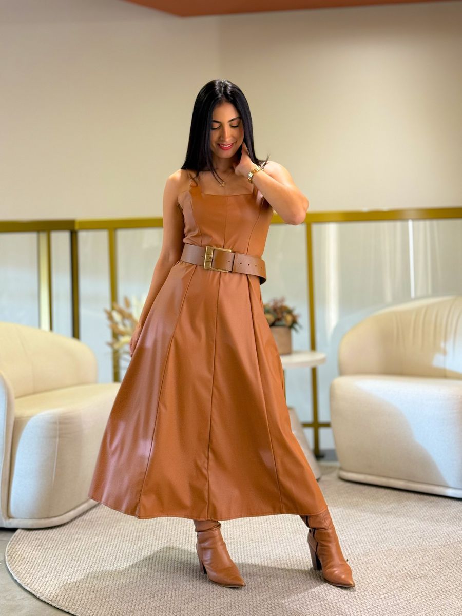 Vestido Taty Caramelo