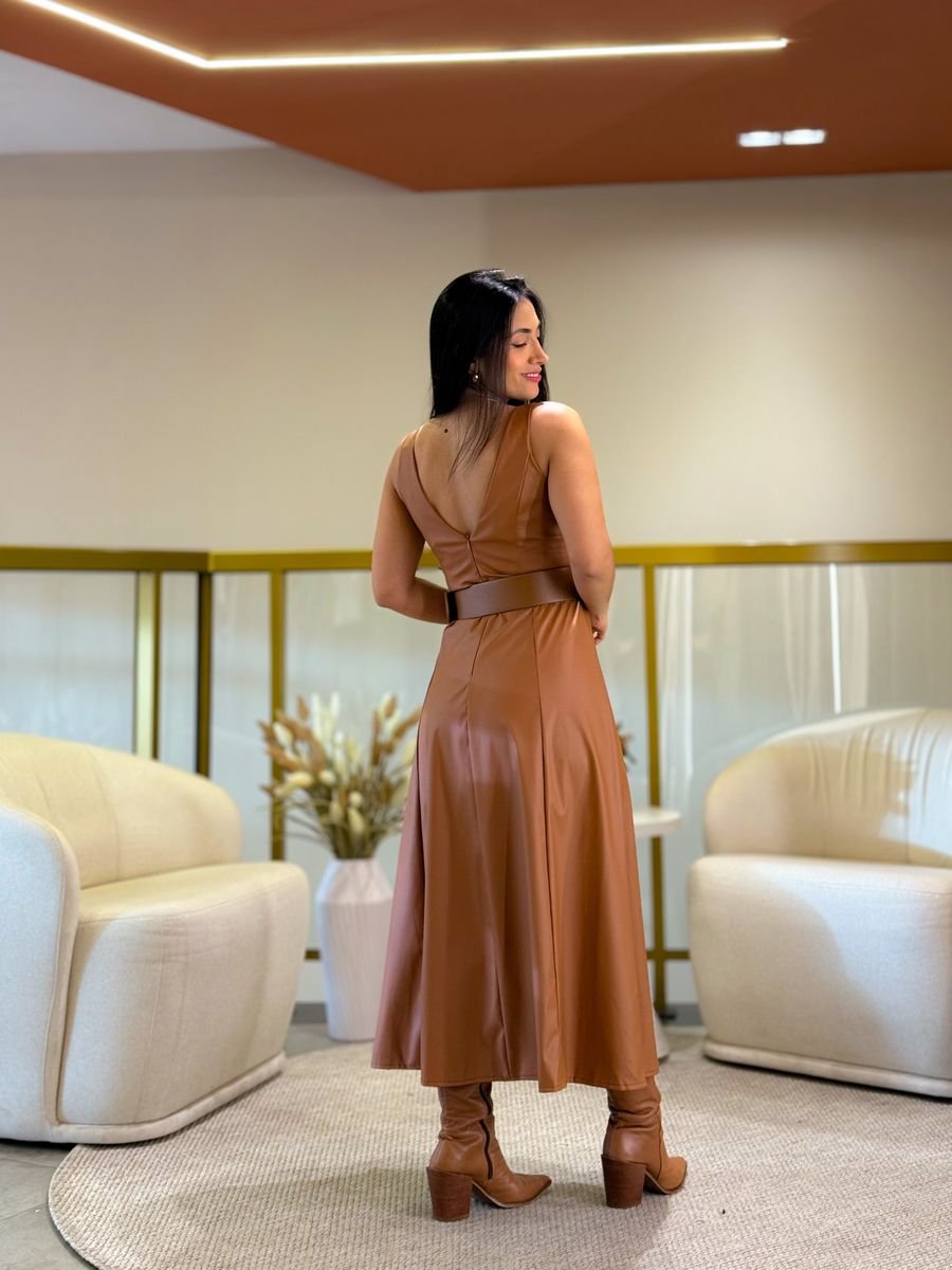 Vestido Taty Caramelo