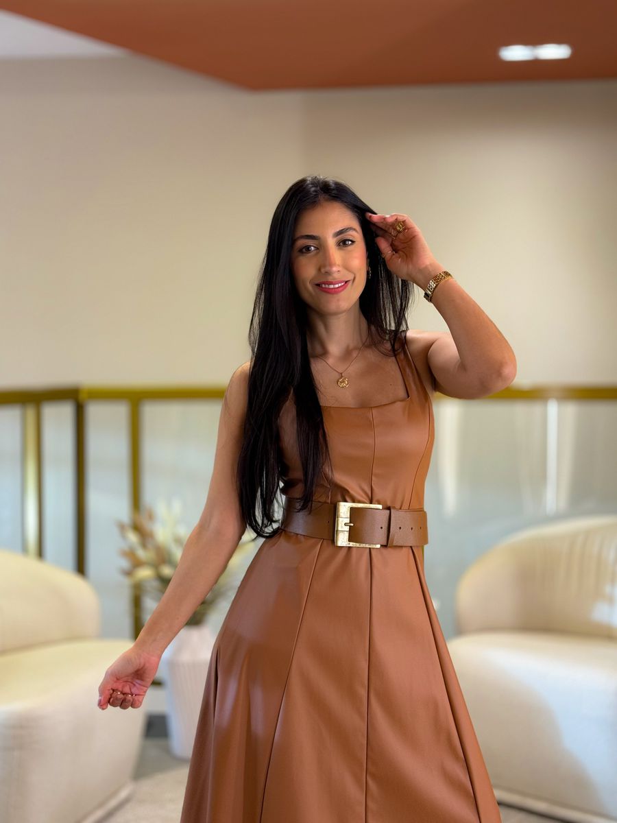 Vestido Taty Caramelo