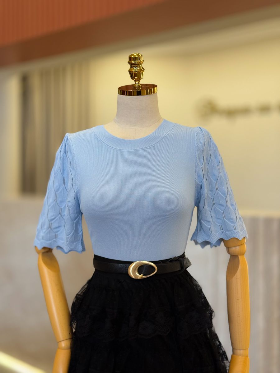 Blusa Babi Azul Bebe