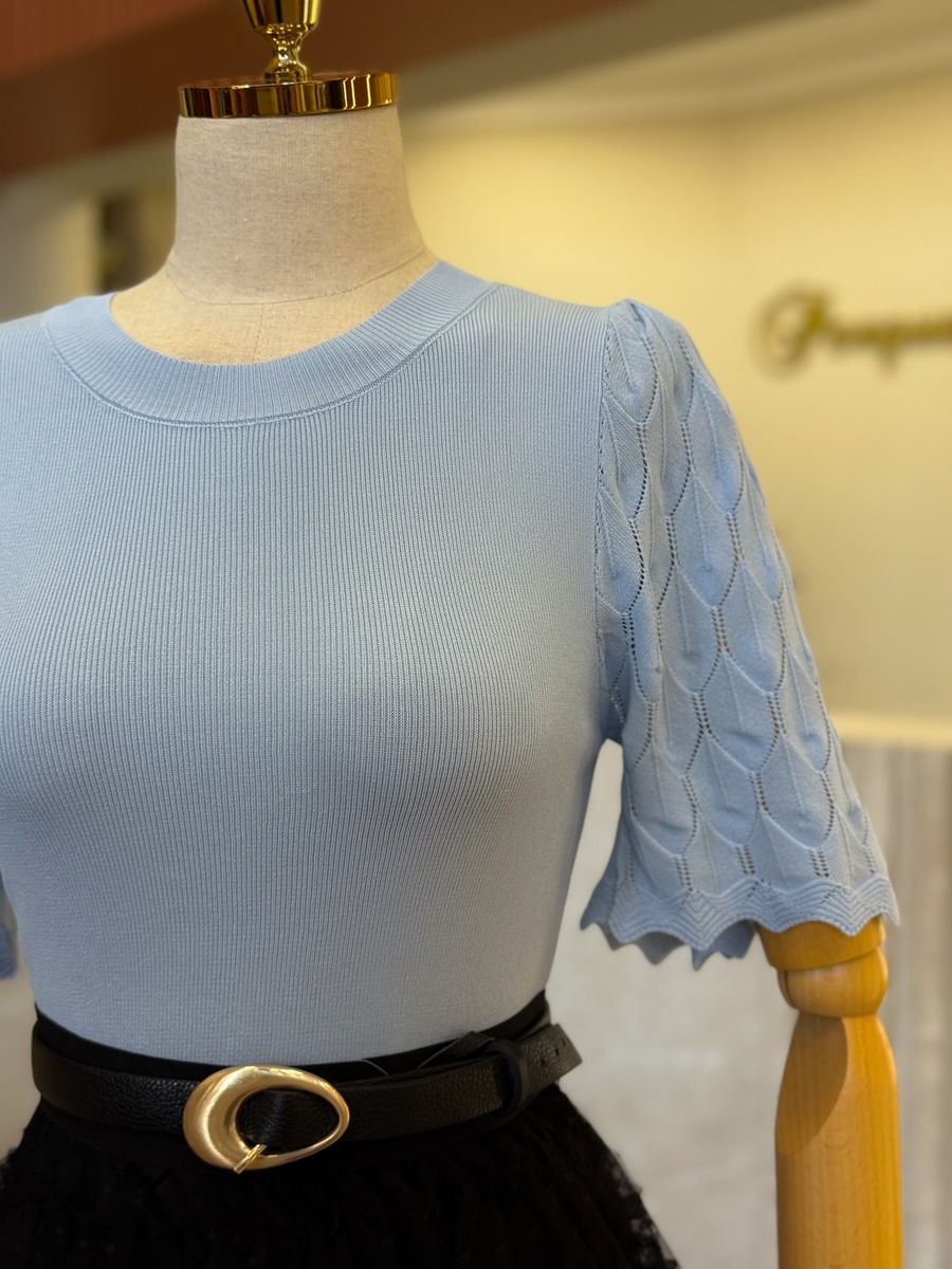 Blusa Babi Azul Bebe