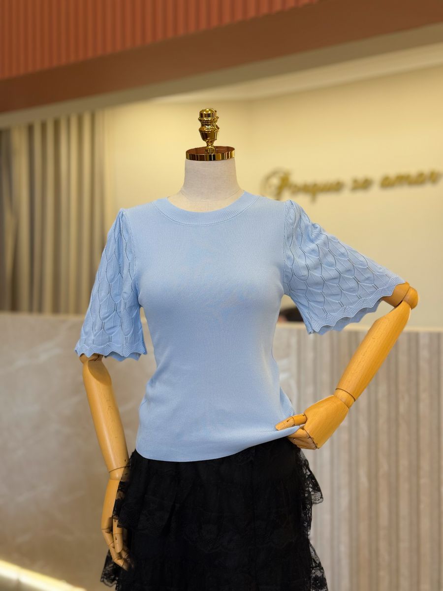 Blusa Babi Azul Bebe
