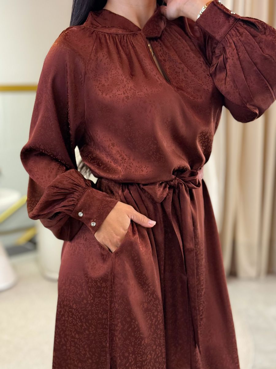 Vestido Mileide Bordo