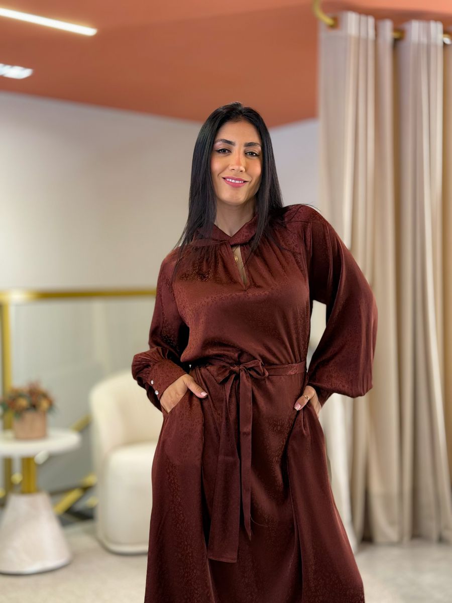 Vestido Mileide Bordo