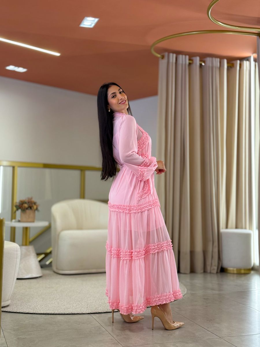 Vestido Noiva Beatriz Rosa Bebe