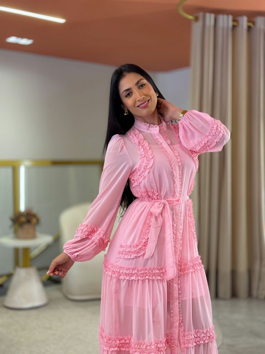 Vestido Noiva Beatriz Rosa Bebe