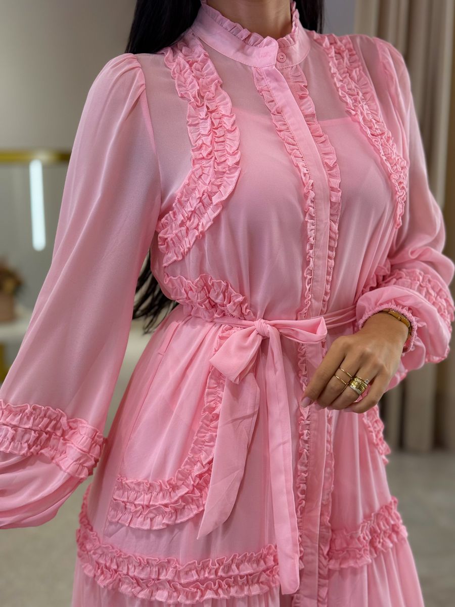 Vestido Noiva Beatriz Rosa Bebe