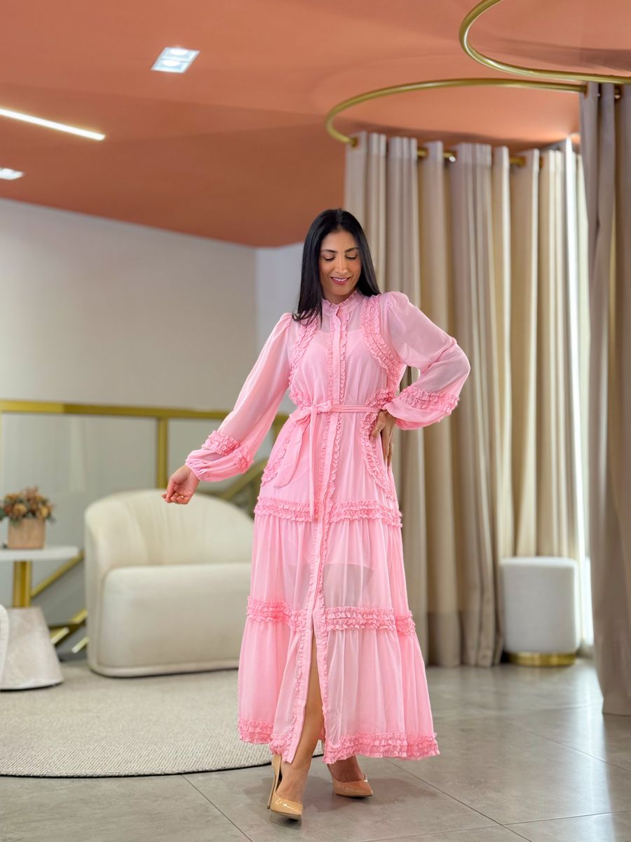 Vestido Noiva Beatriz Rosa Bebe