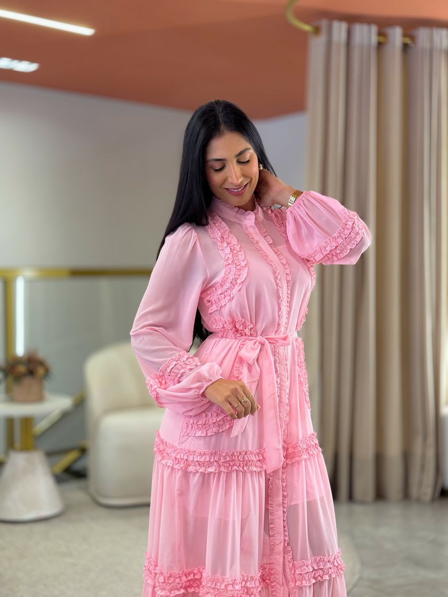 Vestido Noiva Beatriz Rosa Bebe