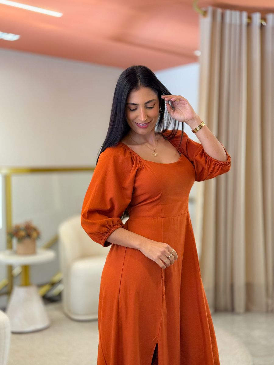 Vestido Simara Terracota