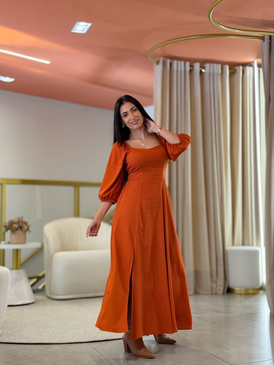 Vestido Simara Terracota