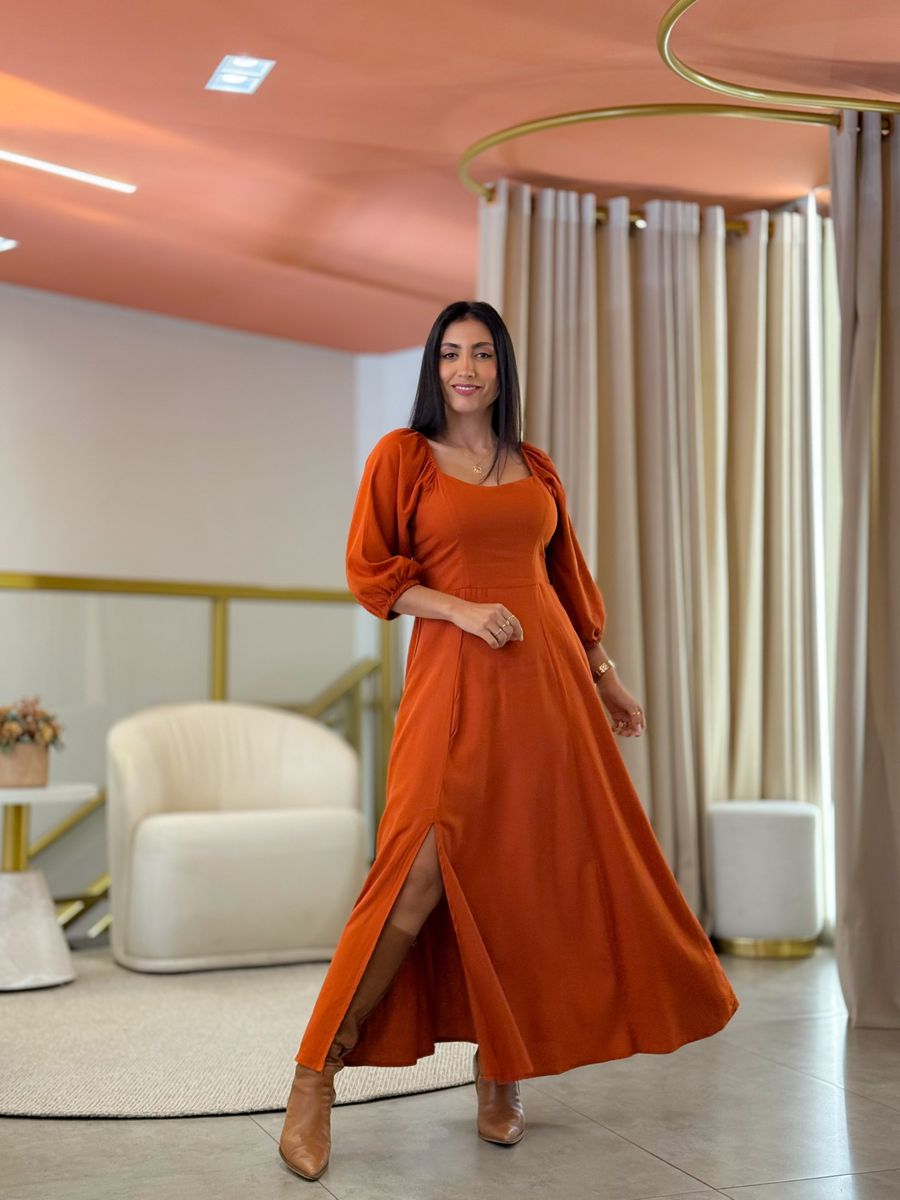 Vestido Simara Terracota