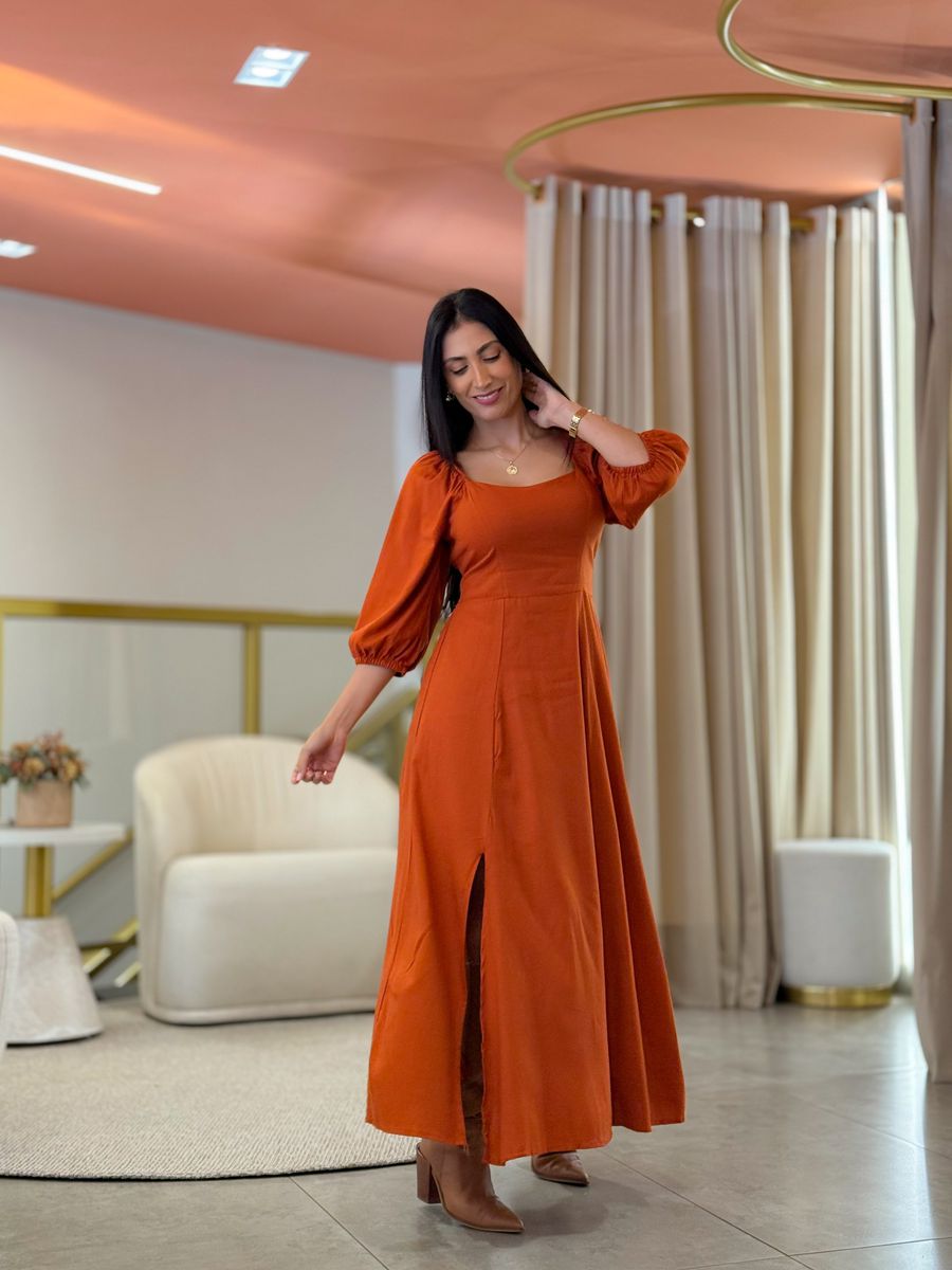 Vestido Simara Terracota