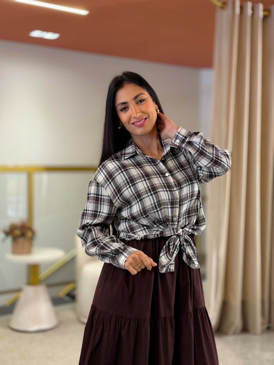 Camisa Babi Xadrez Off