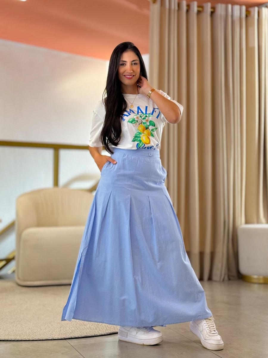 Saia Beatriz Azul Bebe