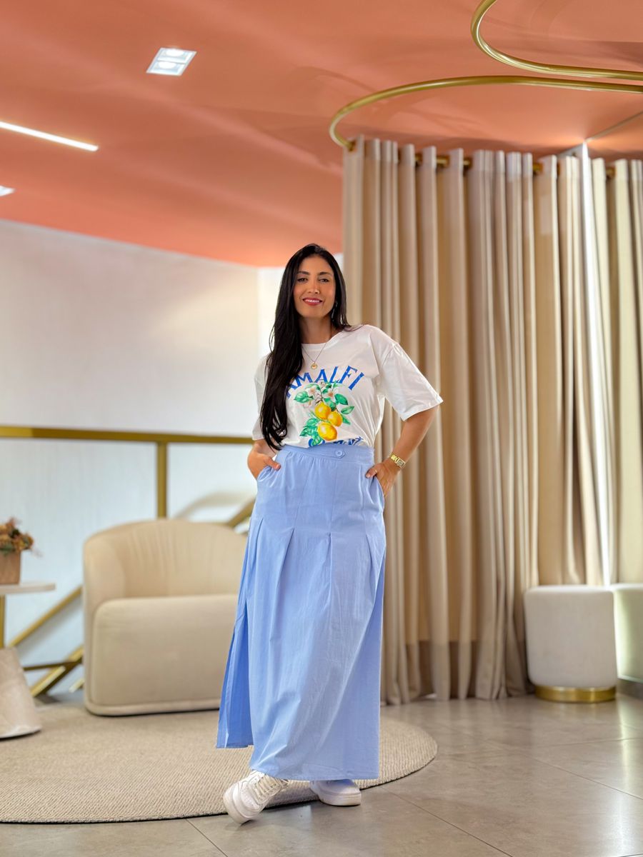 Saia Beatriz Azul Bebe
