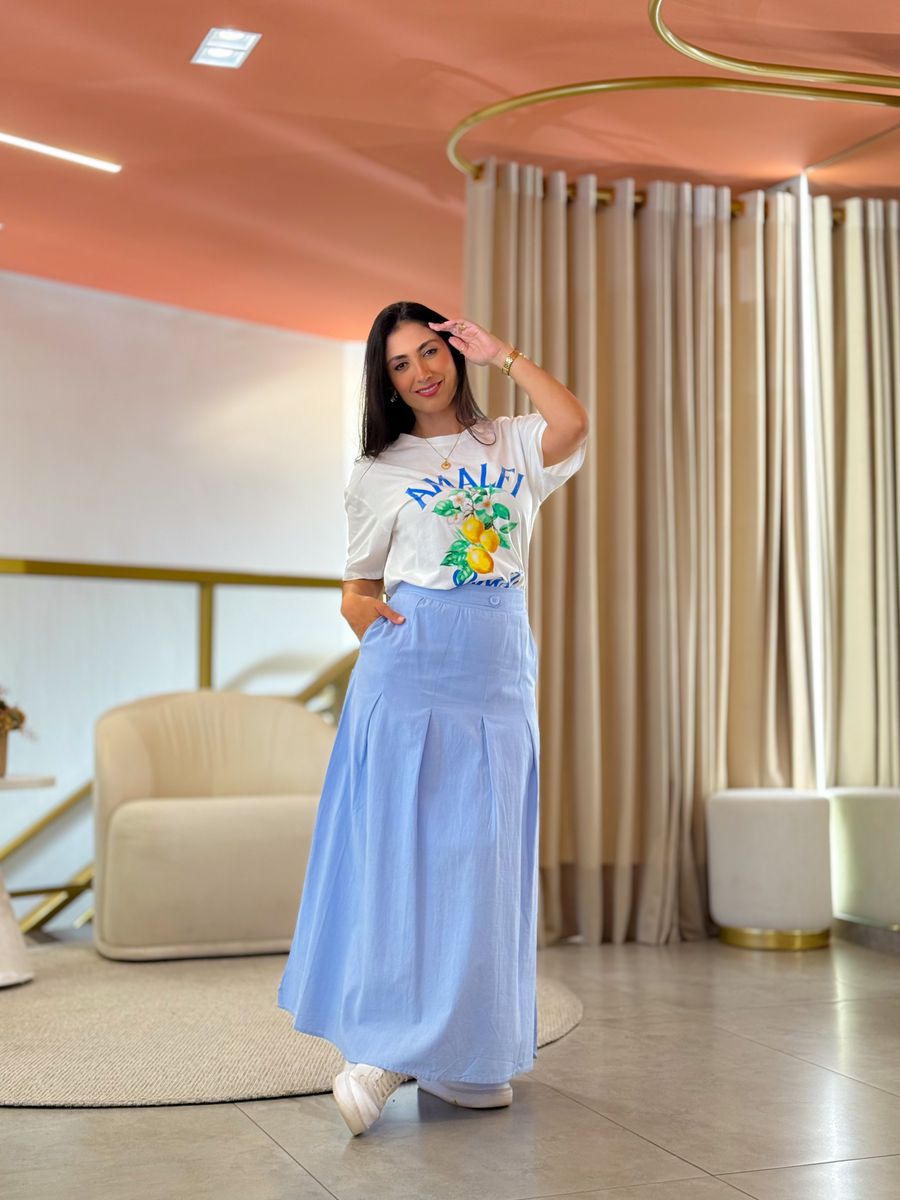 Saia Beatriz Azul Bebe