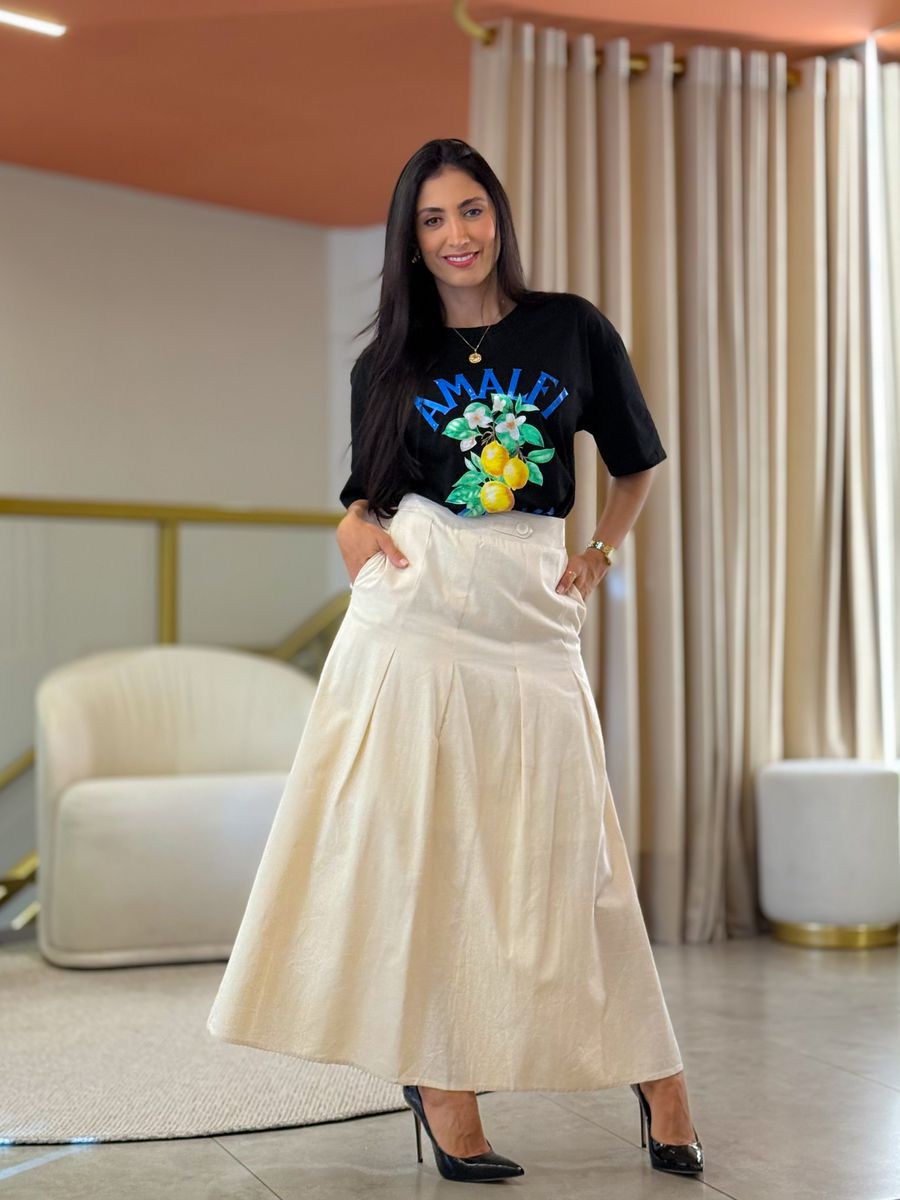Saia Beatriz Creme