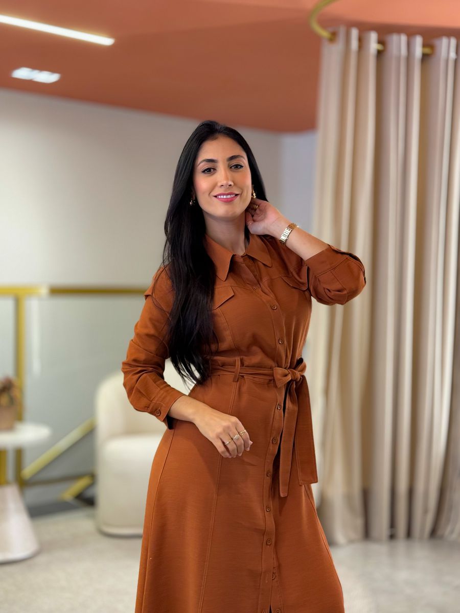 Vestido Luciana Caramelo