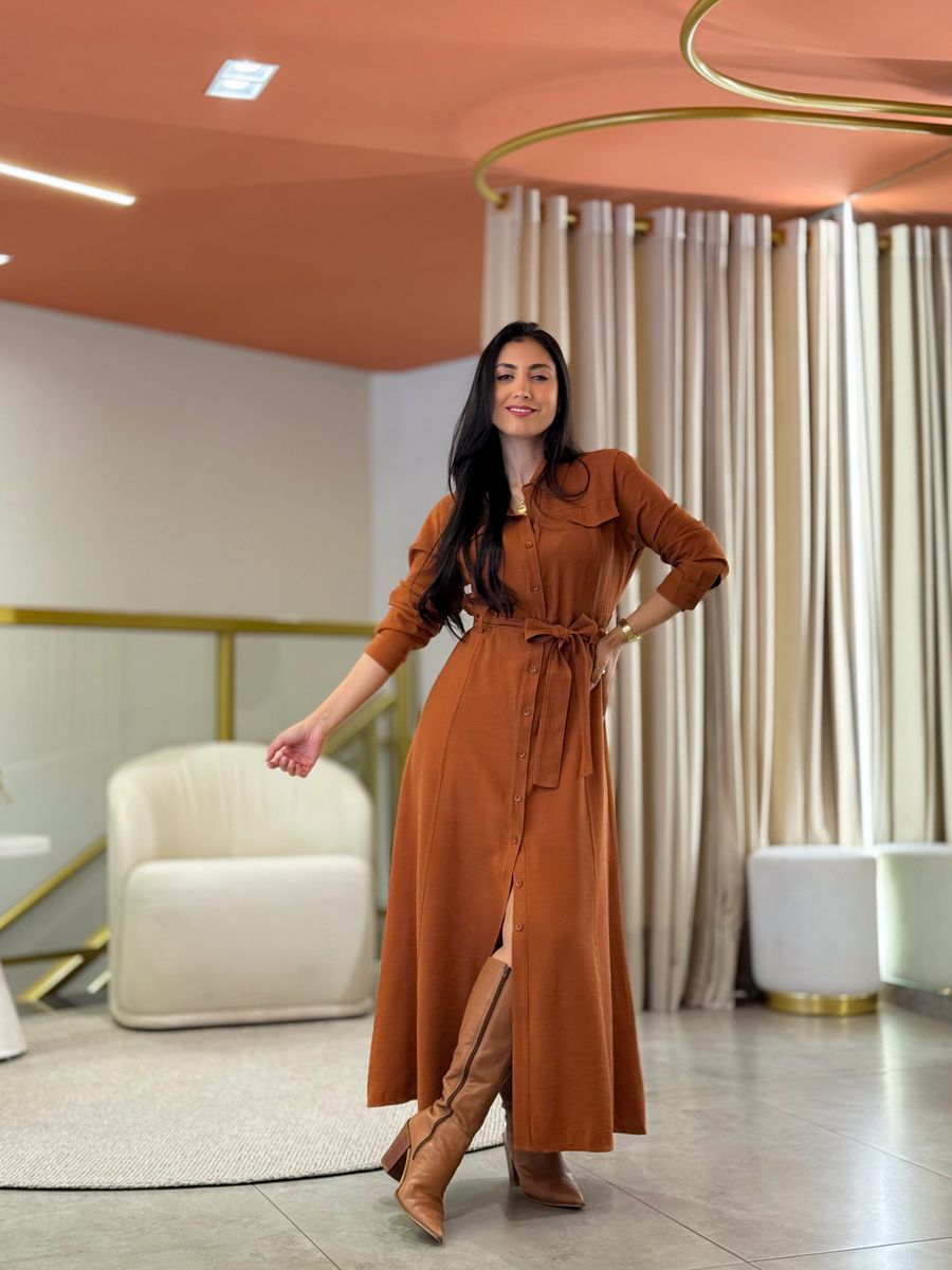 Vestido Luciana Caramelo