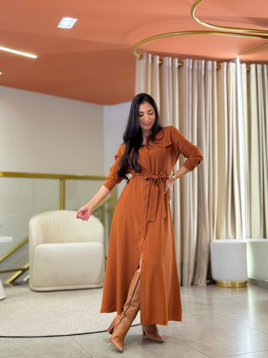Vestido Luciana Caramelo