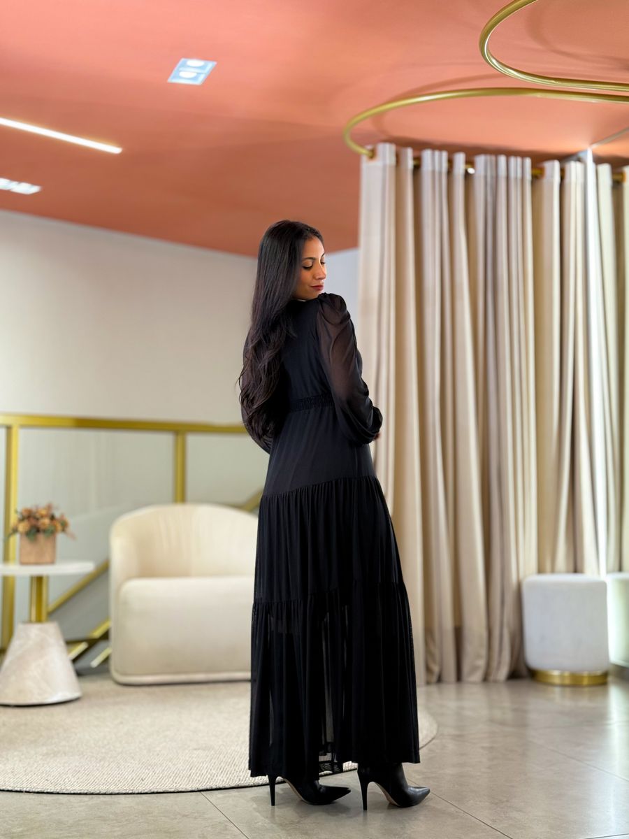 Vestido Valencia Preto