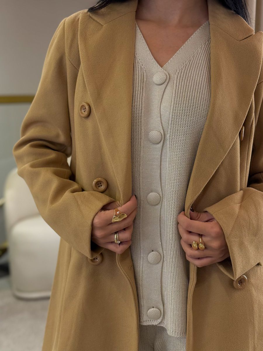 Conjunto Tricot Cleo Creme