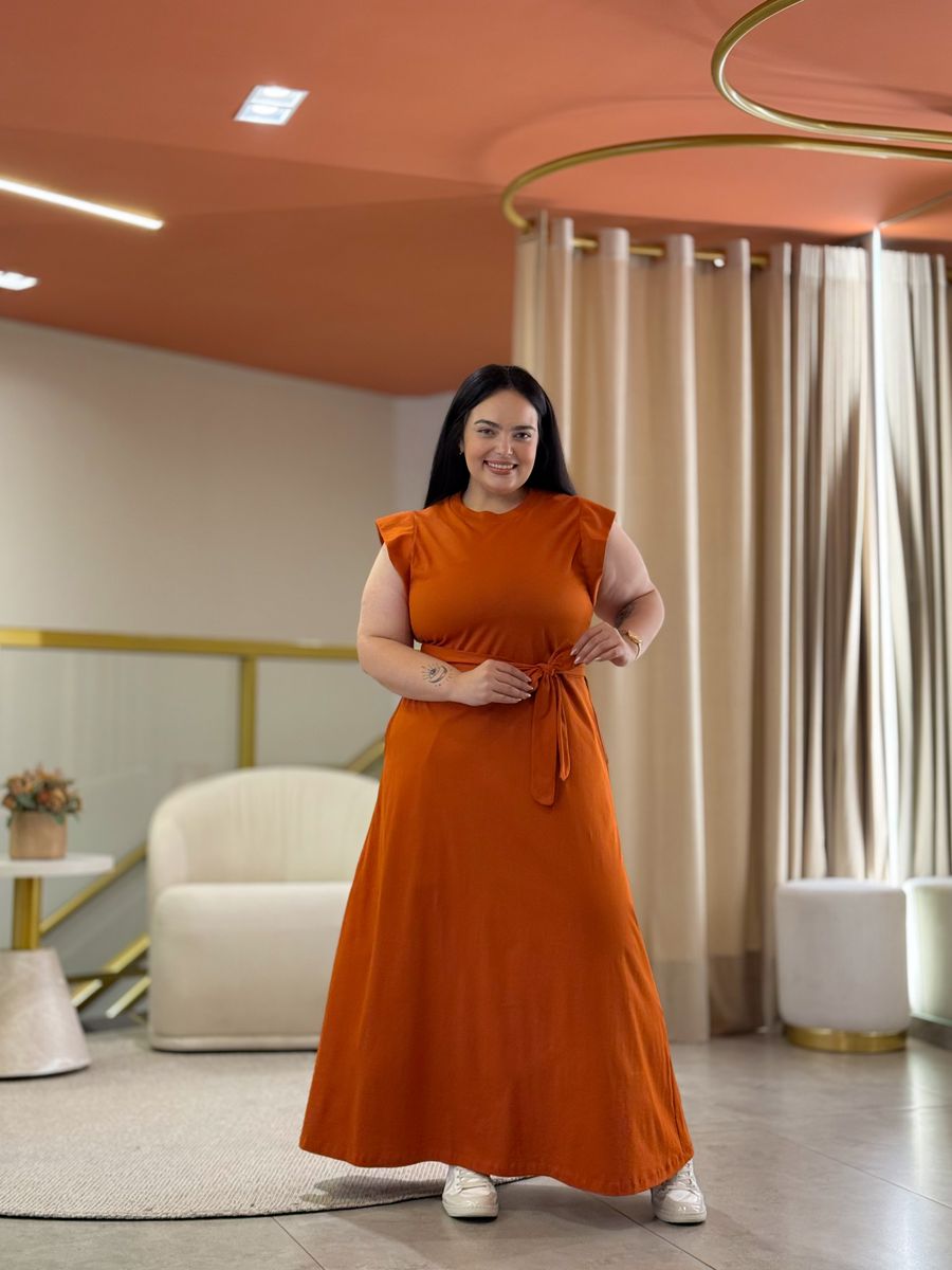 Vestido Rosane Terracota