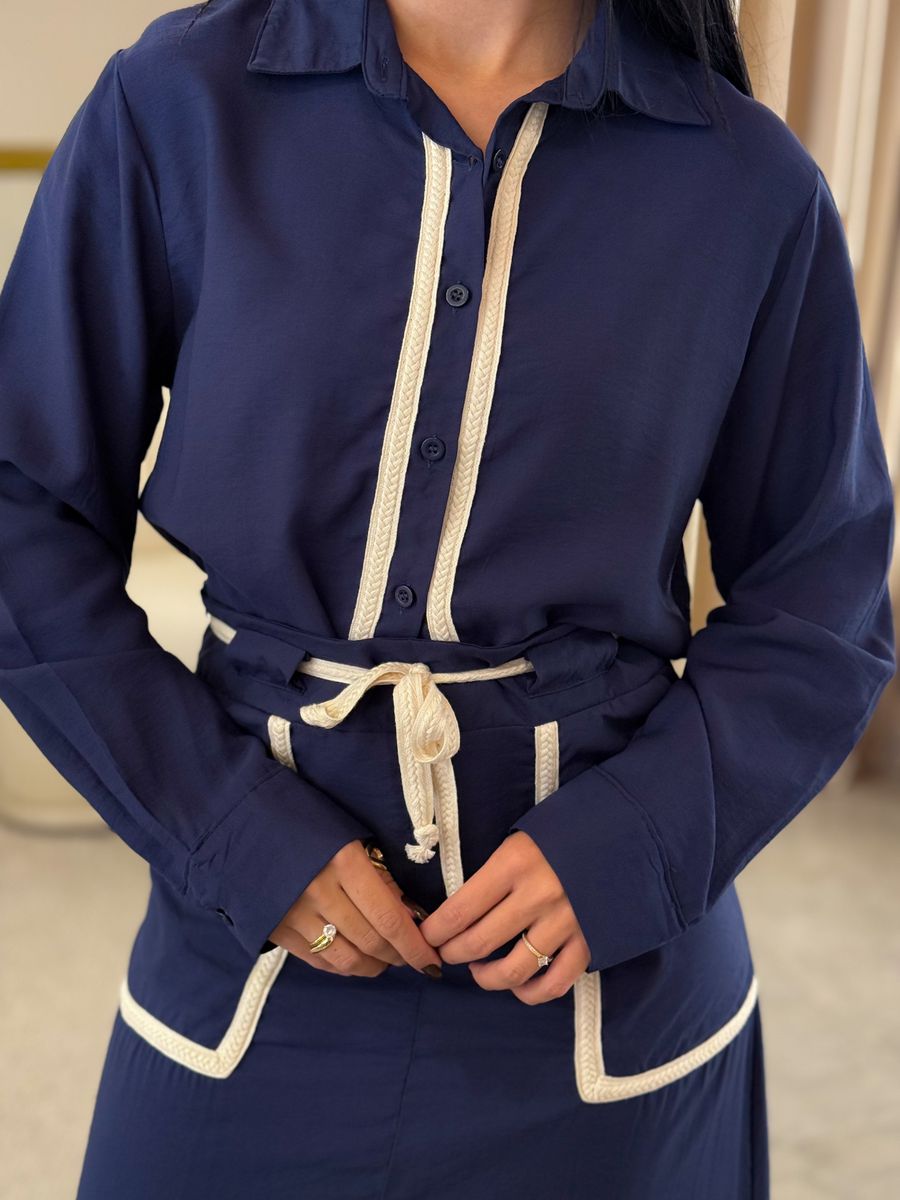 Conjunto Sara Azul Marinho