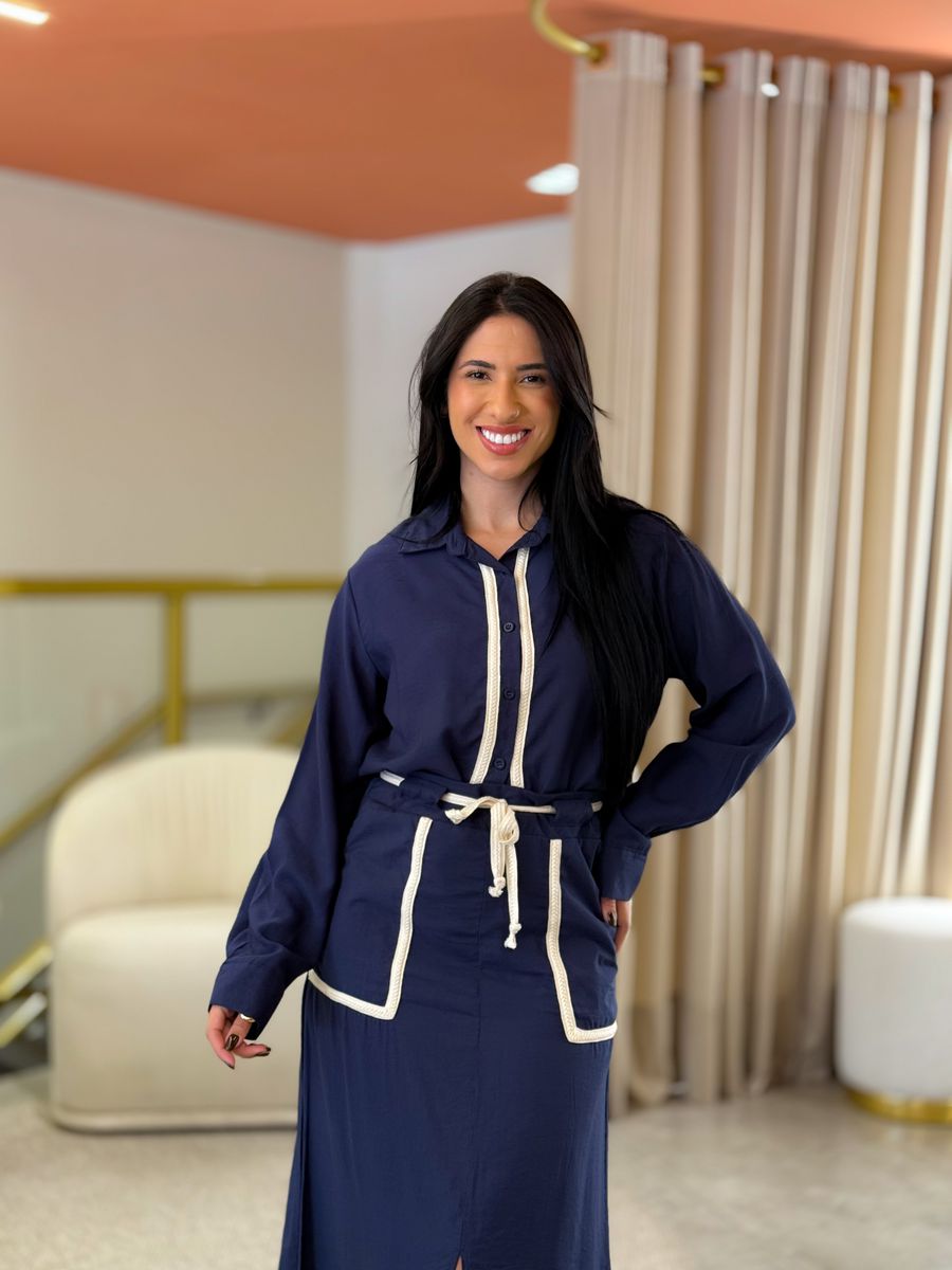 Conjunto Sara Azul Marinho